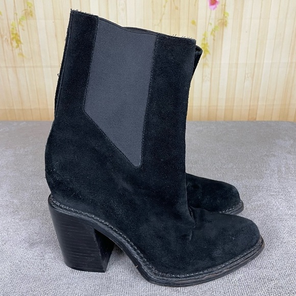 THEYSKENS THEORY Black Suede Boots Size 40 - Picture 3 of 10